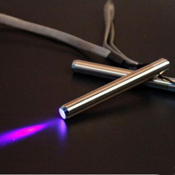 

mini aluminum portable uv violet light torch lamp 365nm and 395nm flash flashlights torches