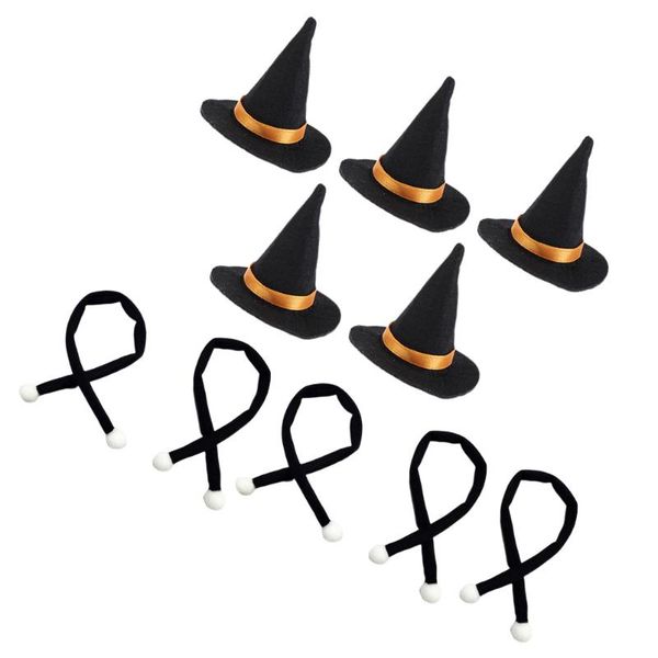 

party hats 10pcs mini witch bottle decor scarf dress diy crafts ( hat and )