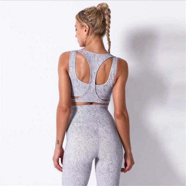 

yoga clothing printed sports vest gathered to show the chest and beautiful back fitness bra ds132 gym, White;black