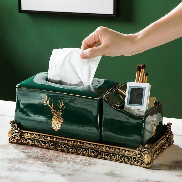 

bronzing and firing household multifunctional tissue box, beautiful practical, light luxurious creative paper box boxes & napkins