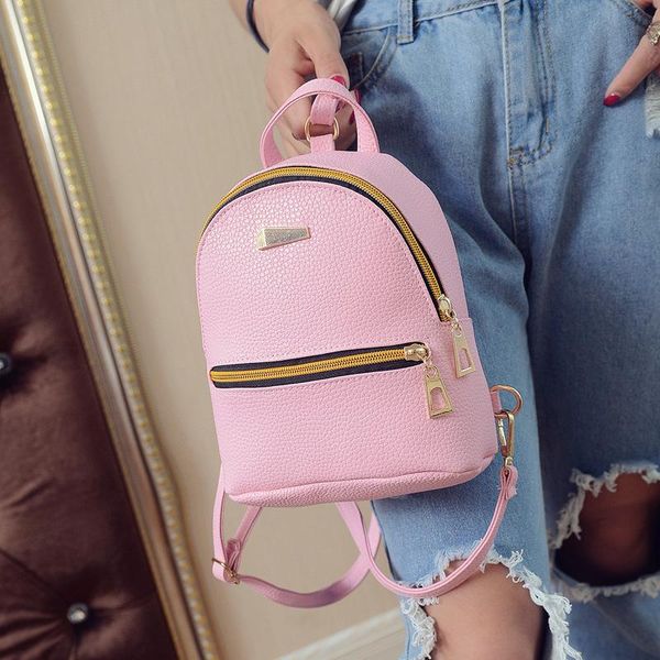 

outdoor bags 2021 style women's backpack bag with leather casual trend of fashion women
