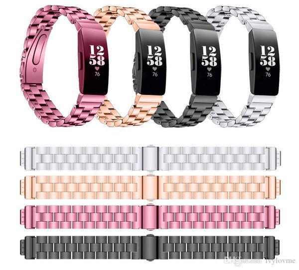 Cinturino di ricambio per uomo e donna con cinturino in metallo Inspire in acciaio inossidabile di alta qualità per Fitbit Inspire Inspire HR Fitness Tracker