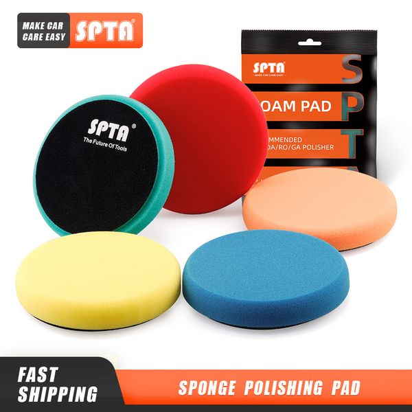 

spta 3"(80mm)/5"(125mm)/6"(150mm)car spong polishing pads for da/ro/ga car buffer polisher