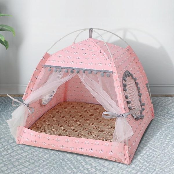 

tent house cat dog four seasons general pet small teddy bed supplies summer beds & furniture