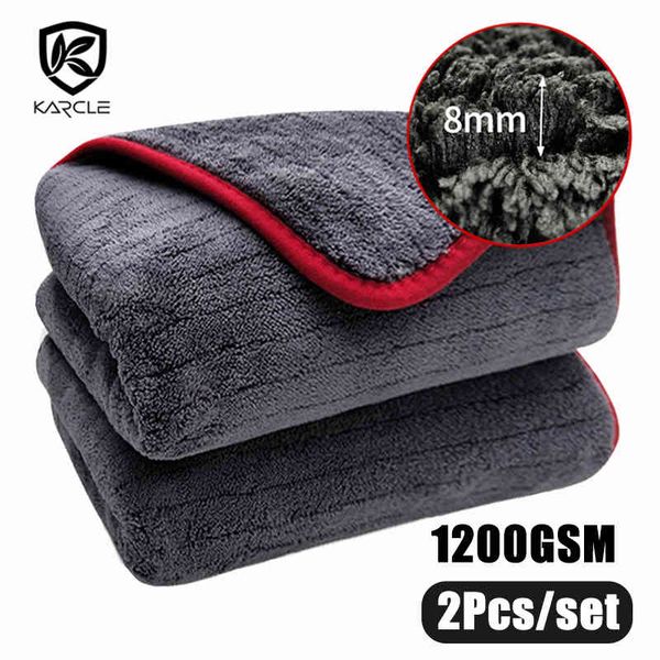 

60*90 1200gsm microfiber towel cleaning rag for drying wash e cloth detailing car washing kitchen