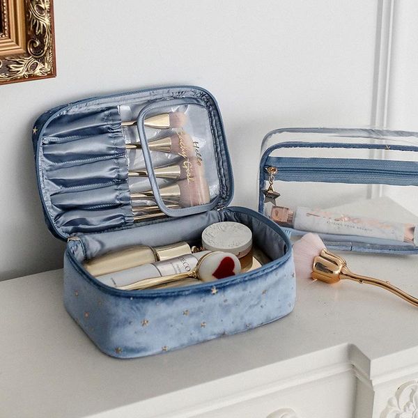 

storage bags cosmetic bag travel toiletry beauty makeup cosmetics organizer zipper make up case wf