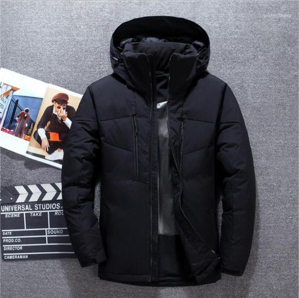 

men's down & parkas 2021 winter men warm thick quality zipper hooded cotton coats male overcoat jackets clothes1, Black