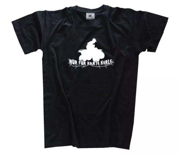 

pour harte ( dur ) kerle quad t-shirt tailles s-xxxl, White;black