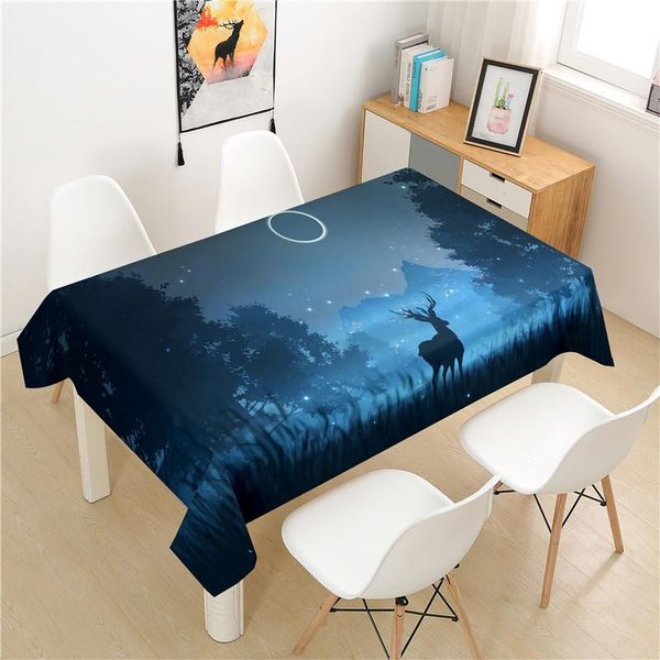 

table cloth elk tablecloth polyester el picnic rectangular covers home dining tea decoration