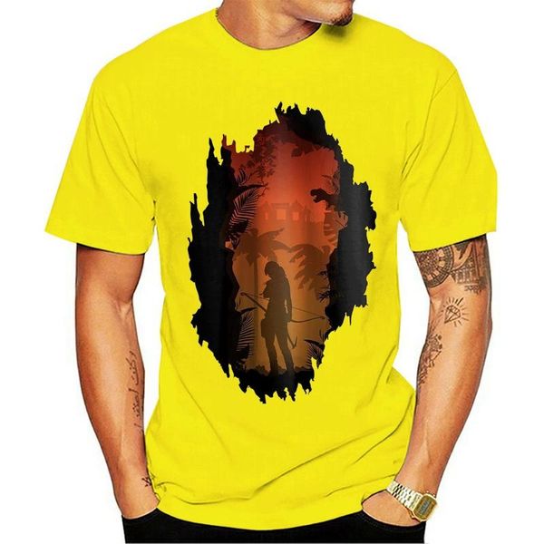 

shirt tomb raider lara croft film men's t-shirts, White;black