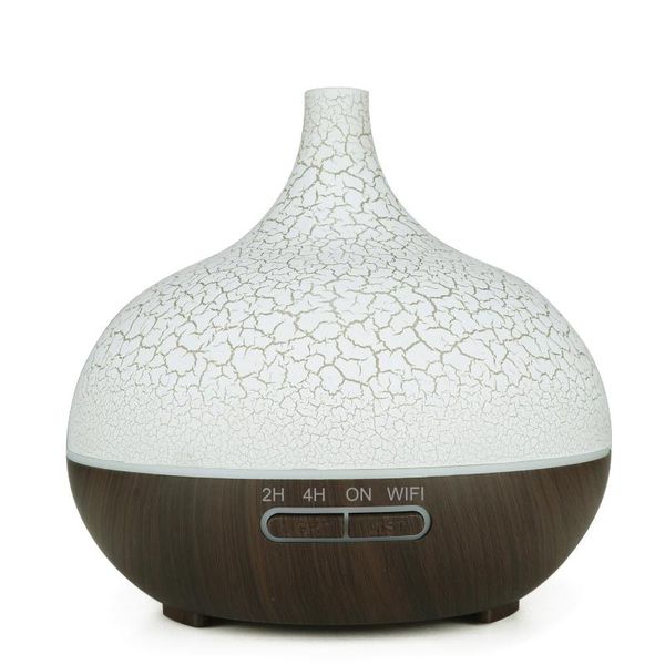 

humidifiers smart wifi essential oil diffuser air humidifier works with alexa google home eu plug deep wood