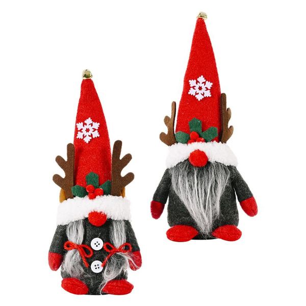 

christmas decorations 2pcs gnome dolls home reindeer elf deskornaments