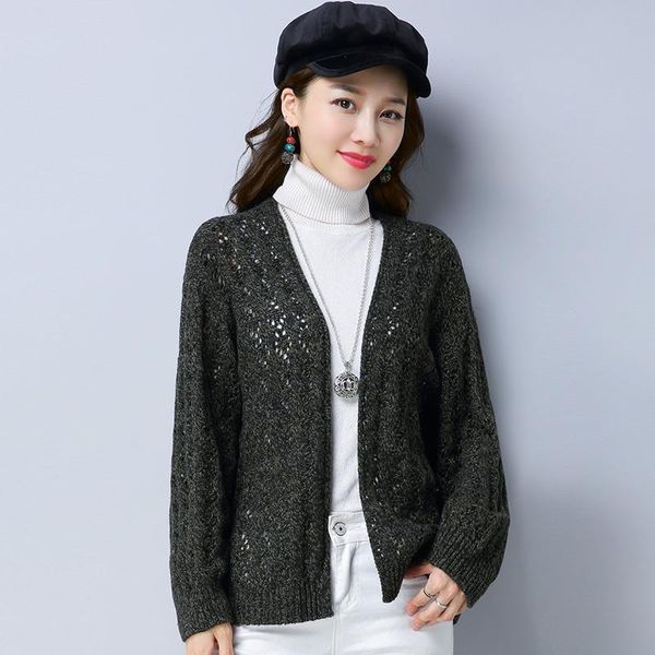 

women's jackets summer hollow out in cardigan mesh nightgown long female sleeve wide open ladies thin s outwear femme jrhk, Black;brown