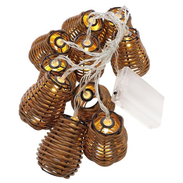 

strings vintage led lamp string christmas light simulation rattan