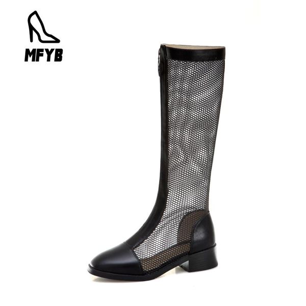 

sandals mfyb women's 2021 spring and summer comfortable mid-heel shoes 35-43 breathable high-tide, Black