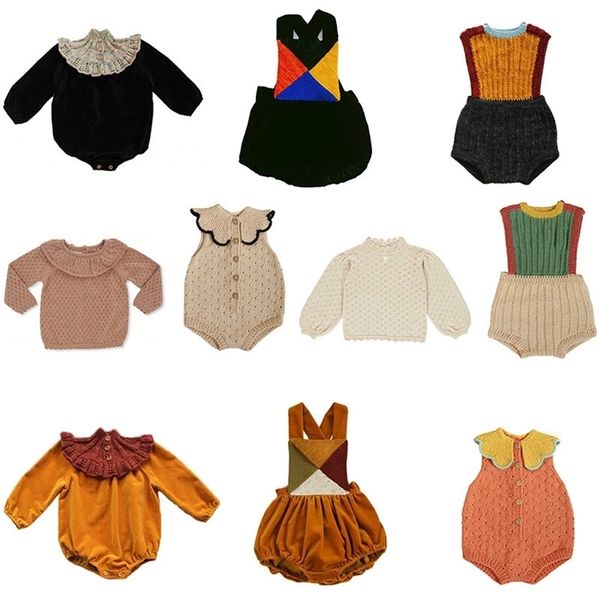 Baby Romper Oneseses Nascido Kalinka Marca Criança Menina Outono Inverno Malhas Malhas Menino Roupas Jumpsuit 211101