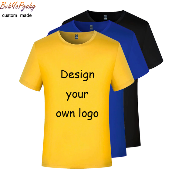 

men's t-shirts custom/diy logo t-shirt printing team name advertising shirt men and women casual short-sleeved, White;black
