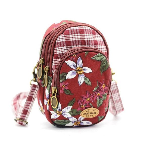 

cotton floral printing women coin purse children organizer wallet money bag small phone pouch bolsa carteira feminina for girls, White