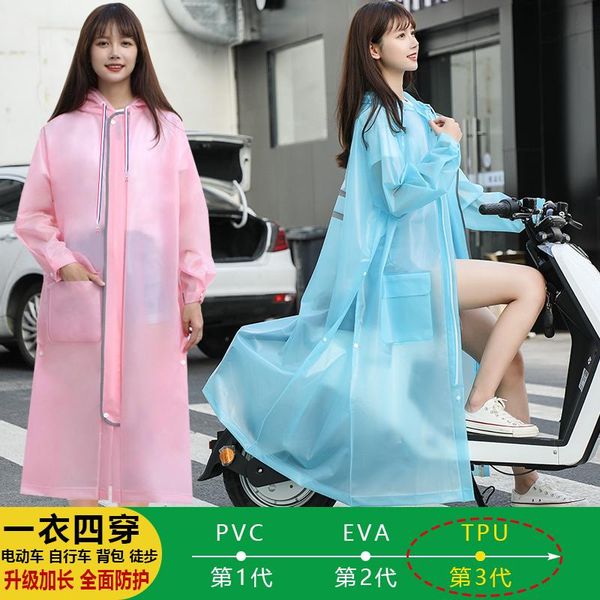 

raincoats casual raincoat outdoor poncho hooded waterproof transparent fashion reusable lightweight bg50rc