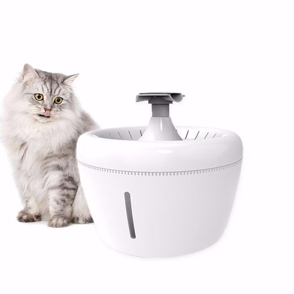 

electric mute usb deep clean water feeder 2.5l automatic cat dog drinker fountain auto multiple filtration bowls & feeders