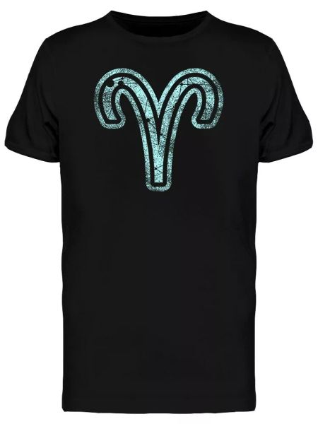 

zodiac symbol sign of the ram men's tee -image by shutterstock, White;black