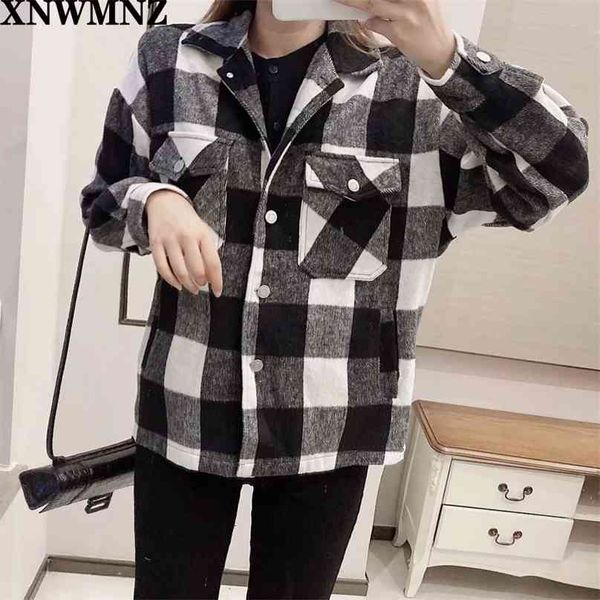 

winter women white gray plaid long coat jacket casual warm overcoat fashion coats 210520, Black;brown
