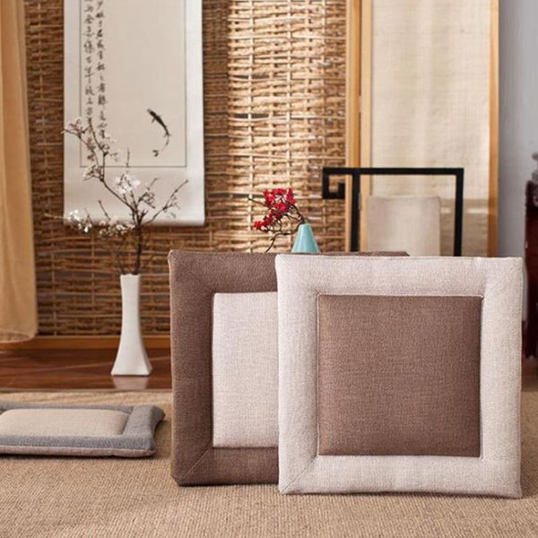 

cushion/decorative pillow chair cushion color block elastic square seat pad with straps home bathroom soft warm winter household 40x40cm