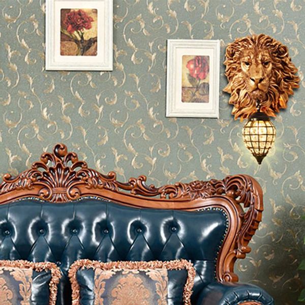 

wall lamps vintage luxury lion lamp modern home decor kitchen corridor stair indoor lighting living room bedroom sconce