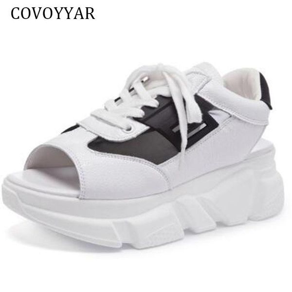

summer mesh casual shoes woman platform peep-toe sandals flat high heels thick bottom women lace up wss384, Black