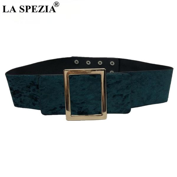

belts women belt pu leather wide waist vintage ladies accessories female blue green cummerbunds, Black;brown