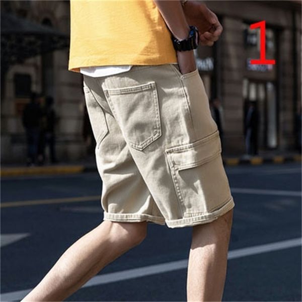 

shorts men's linen summer hong kong tide brand loose casual embroidery thin section large size trend 210420, White;black