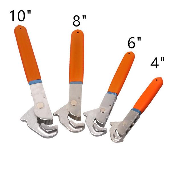 

4" 6" 8" 10" adjustable large opening pipe wrench antirust spanner fast self-tightening labor-saving bicycle repair tool