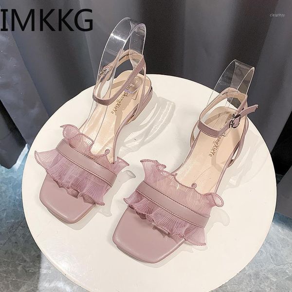 

sandals block heels 2021 summer clear women's shoes buckle suit female beige med chunky ladies gladiator women1, Black