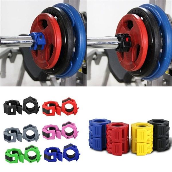 

50mm 1pcs nylon veiligheid halter barbell bar gesp professionele snelle aol hoogwaardige 5cm plastic lock accessories