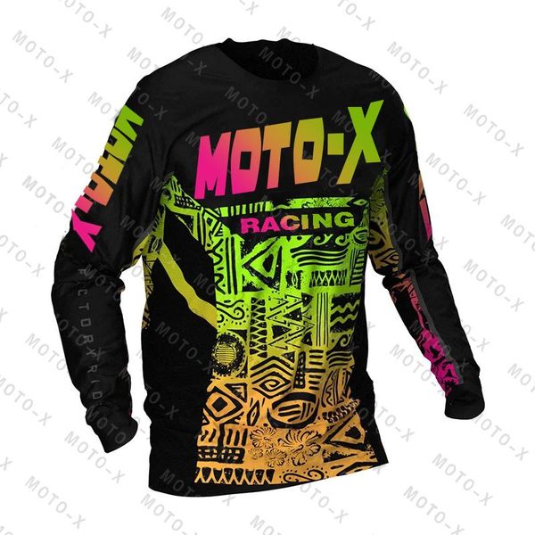 

racing jackets 2021 motorcycle mountain bike team downhill jersey mtb offroad dh mx bicycle locomotive shirt cross country moto-x, Black;red