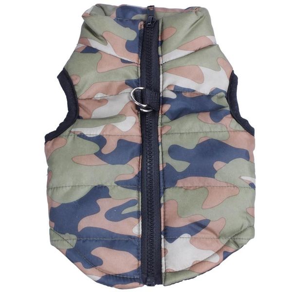 

dog apparel winter clothes for small dogs chihuahua warm coat jacket pet funny costume green camouflage s