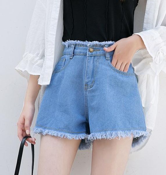 

jeans shorts women summer booty mini denim short feminino casual jean black vintage plus size women's, Blue