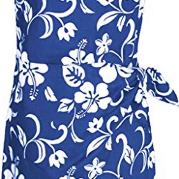 

casual dresses rjc women's pareo hawaiian mock wrap sarong dress pxod, Black;gray