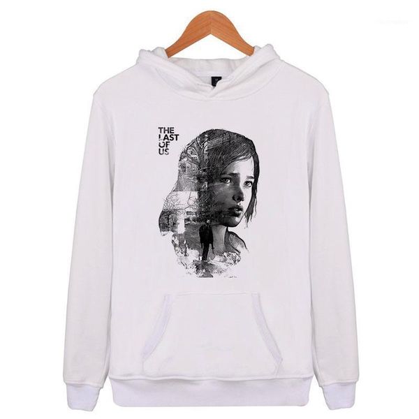 

men's hoodies & sweatshirts the last of us 2021 3d melted print long sleeve pullovers streetwear spring fashion harajuku e4546, Black