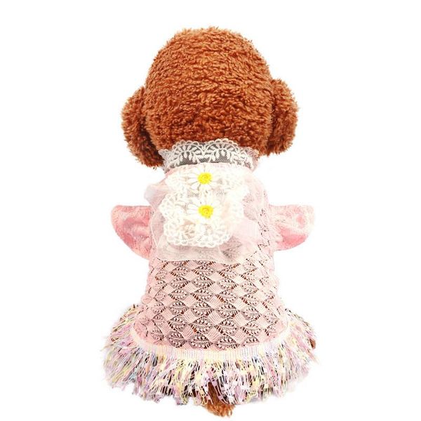 

dog apparel clothes lace clothing pink summer pet princess dress skirt puppy doll