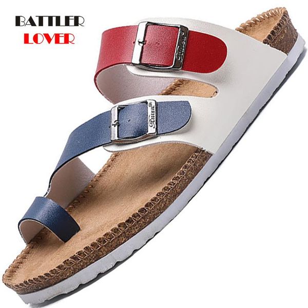 

slippers 2021 men summer flats cow suede sandals breathable beach slipper flip flops womens indoor outdoor sandalias, Black