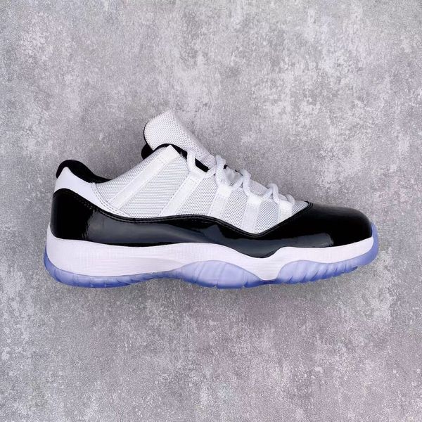 

jumpman 11 low concoro basketball shoes white black-dark real carbon fiber 11s trainer sports stylist fashion sneakers come with box