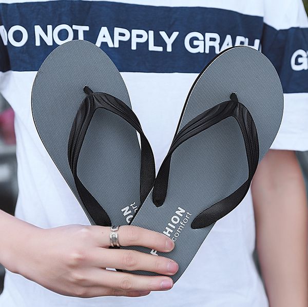 

spring fall slippers slides shoes sandals women soft bottom flip flops walking skateboard outdoor suitable up beach foam in stock 39-44, Black