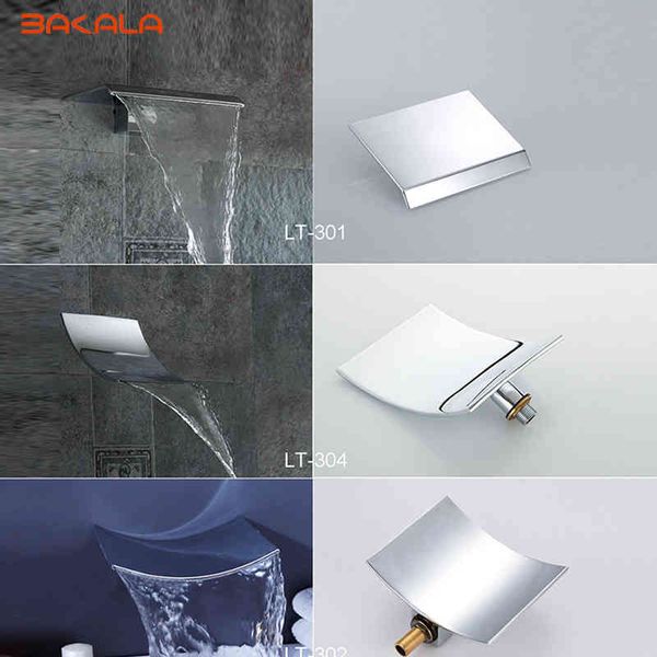 

other home & garden wholesale and retail wall mounted bathroom tub waterfall spout square-round faucet chrome finish brass 1riq