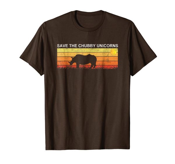 

Save The Chubby Unicorns Rhino Vintage Retro Colors Shirt., Mainly pictures