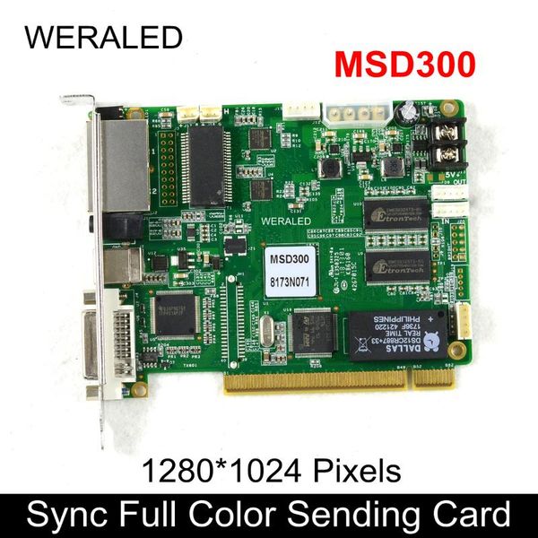 

nova synchronous full color sending card msd300, rgb led video controller support p2.5 p3 p4 p5 p6 p7.62 p8 p10 screen modules