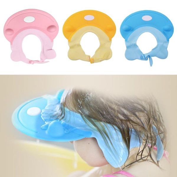 

adjustable hair wash hat shampoo bathing shower ear eye shields for baby kid caps