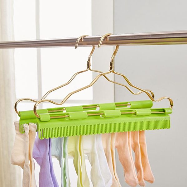 

multi purpose clip hanger sock underwear towel drying plastic easy to use green fhj889 hangers & racks