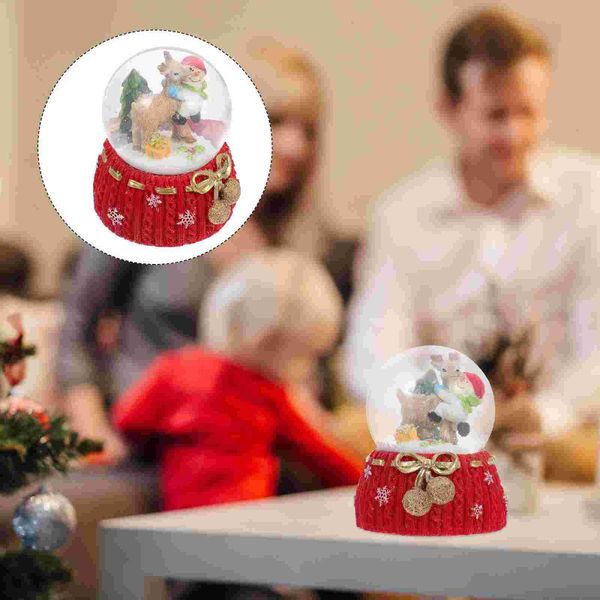 

novelty items 1pc christmas snow globes snowman crystal po props glass