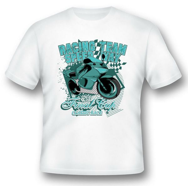 

racing team speedway 342 black or white tee., White;black
